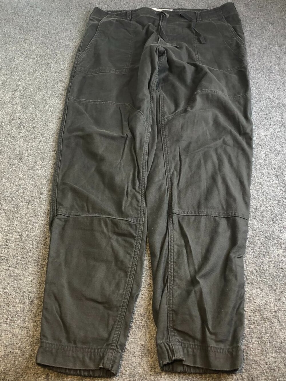 REI Co-Op Trailsmith Jogger Pants Mens 36x34 Gray Double Knee Stertch Outdoor